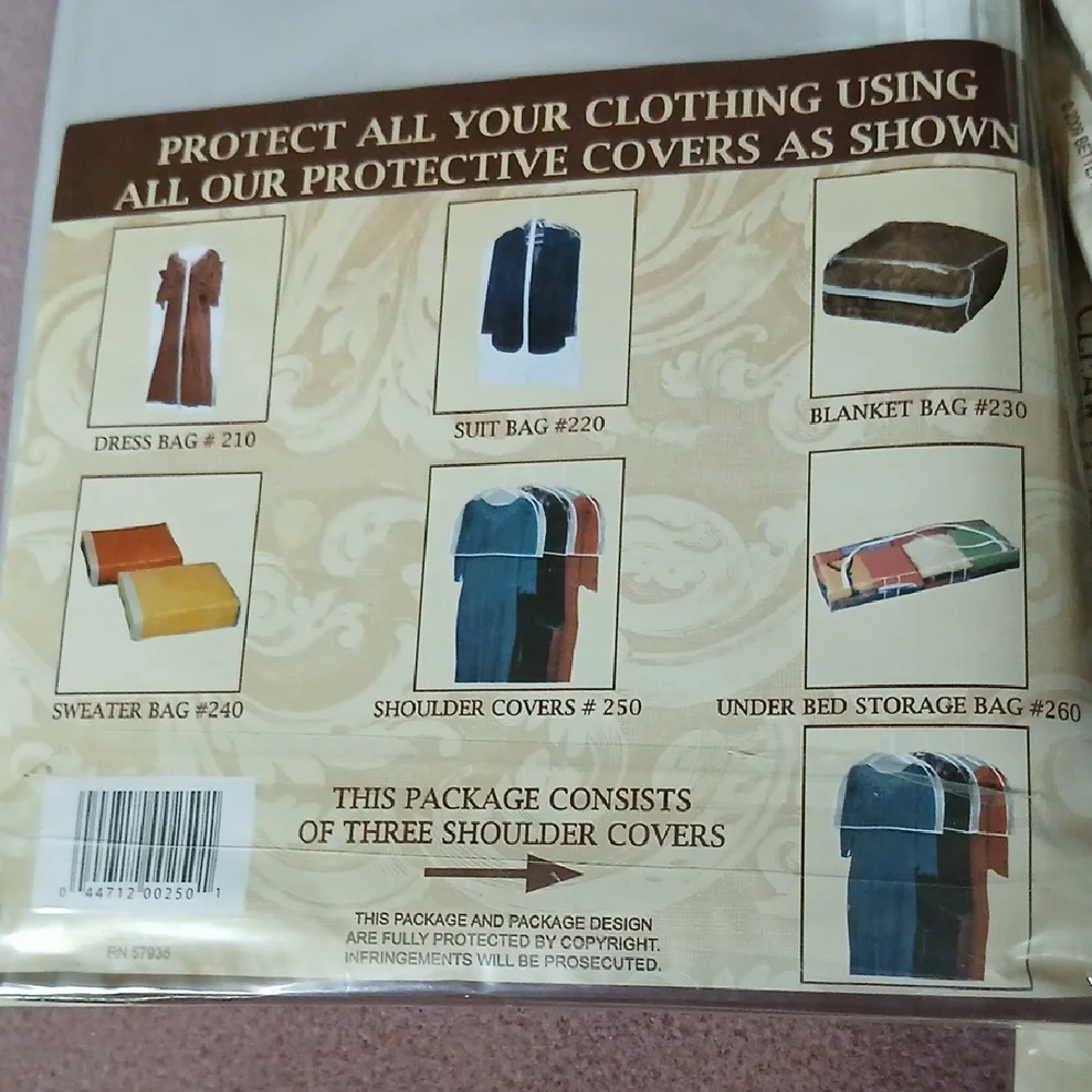 Better Homes And Gardens Cream Shoulder Cover Set - Clear Plastic Packaging